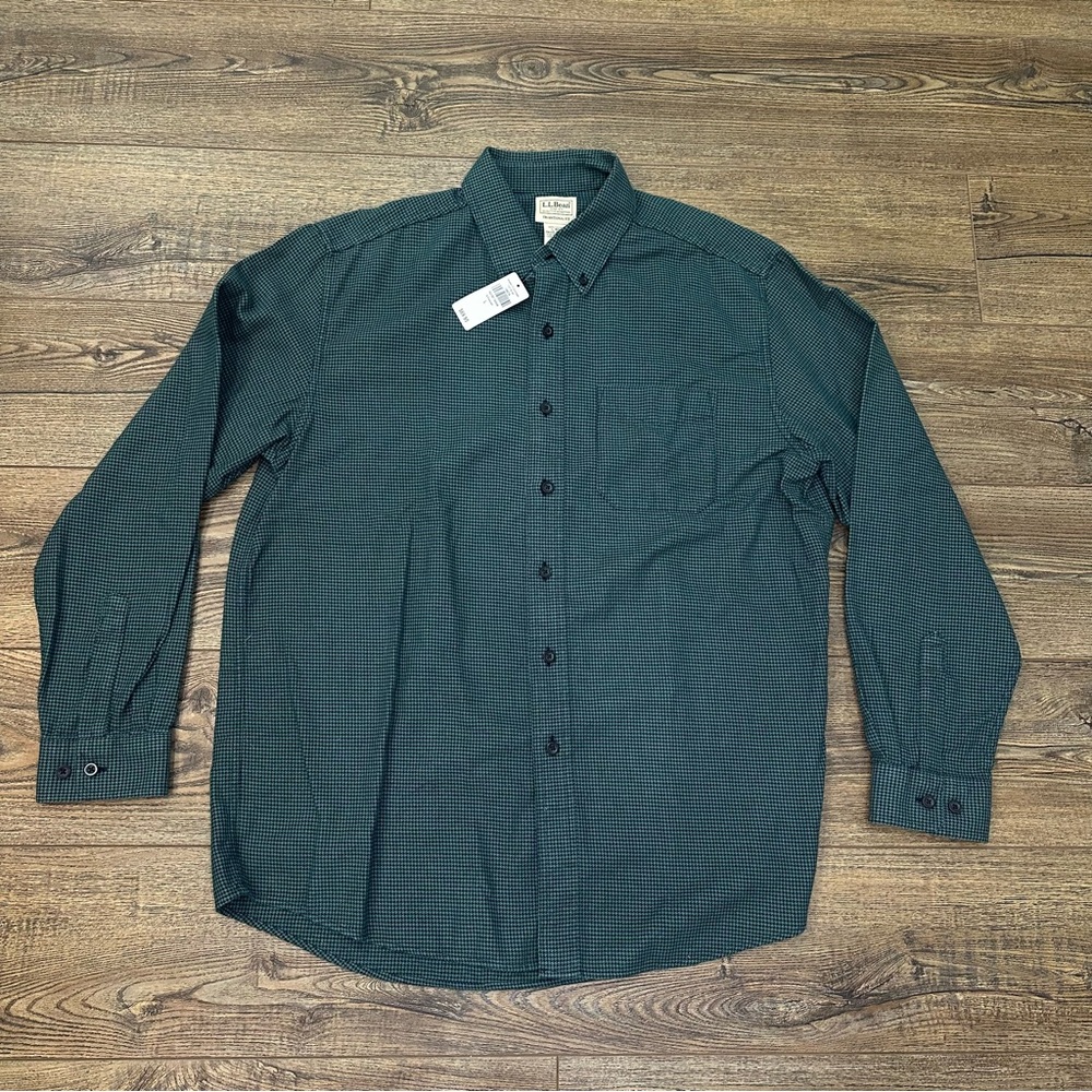 BNWT $70 LL Bean Mens Traditional Fit Flannel Button Down Shirt